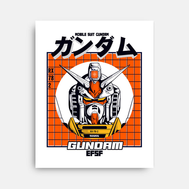 Gundam-none stretched canvas-Douglasstencil