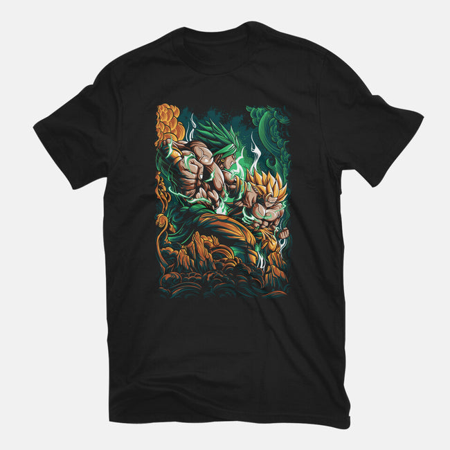 Saiyan Fight-mens premium tee-alanside