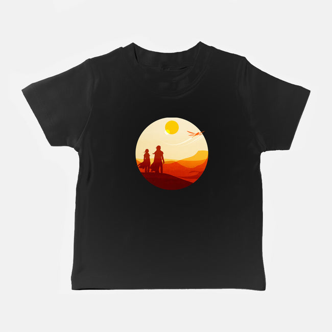 Into The Desert-baby basic tee-PencilMonkey