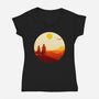 Into The Desert-womens v-neck tee-PencilMonkey
