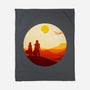 Into The Desert-none fleece blanket-PencilMonkey