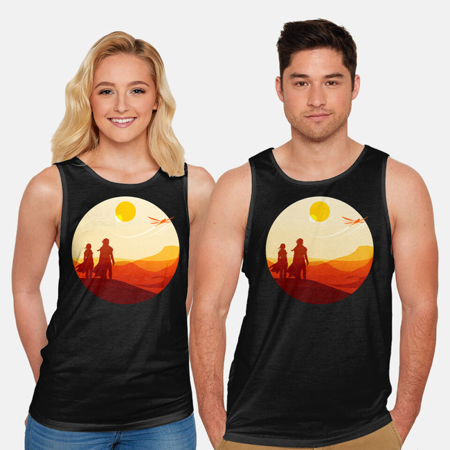 Into The Desert-unisex basic tank-PencilMonkey