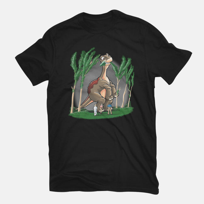 Littlefoot Park-youth basic tee-trheewood