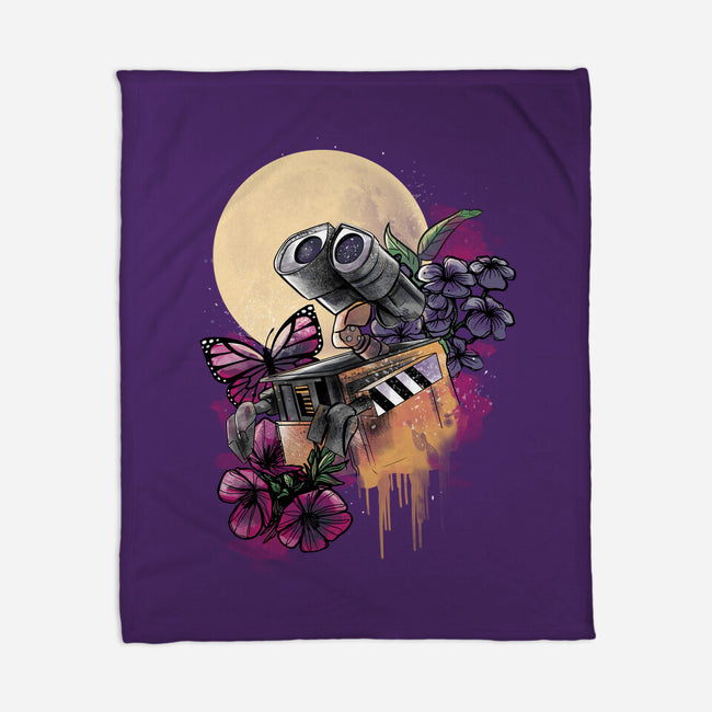 Moonlight Robot-none fleece blanket-fanfabio