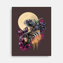 Moonlight Robot-none stretched canvas-fanfabio