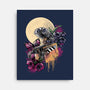 Moonlight Robot-none stretched canvas-fanfabio