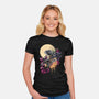 Moonlight Robot-womens fitted tee-fanfabio