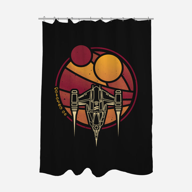 N1-WZRD-none polyester shower curtain-teesgeex