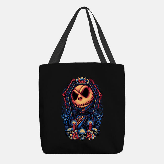 All Hail The Pumpkin King-none basic tote-glitchygorilla