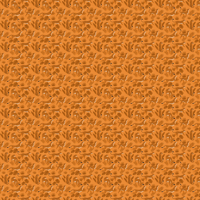 Orange Leopards-womens all over print sleep shorts-Focusnik