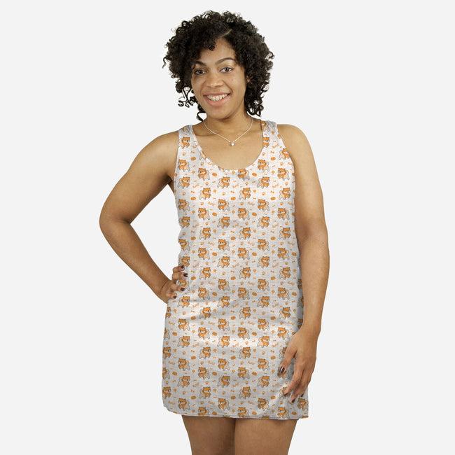 Corgi-womens all over print racerback dress-Focusnik