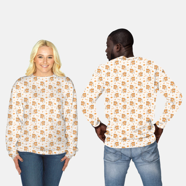 Corgi-unisex all over print crew neck sweatshirt-Focusnik