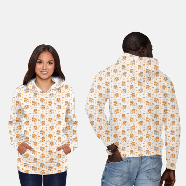 Corgi-unisex all over print pullover sweatshirt-Focusnik