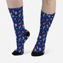 Cats Diving In The Sea-unisex all over print crew socks-AGAMUS