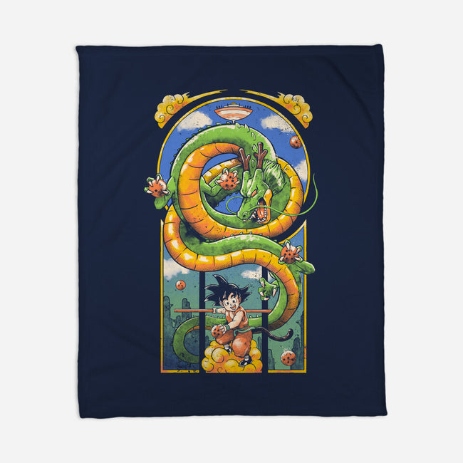 Dragon Kid-none fleece blanket-Arigatees
