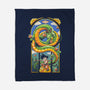 Dragon Kid-none fleece blanket-Arigatees