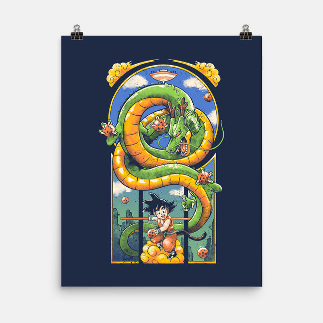 Dragon Kid-none matte poster-Arigatees