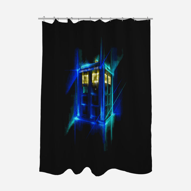 Time And Space-none polyester shower curtain-sebasebi