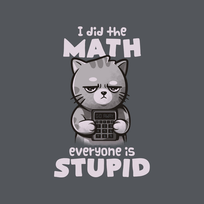 Math Cat-mens basic tee-eduely