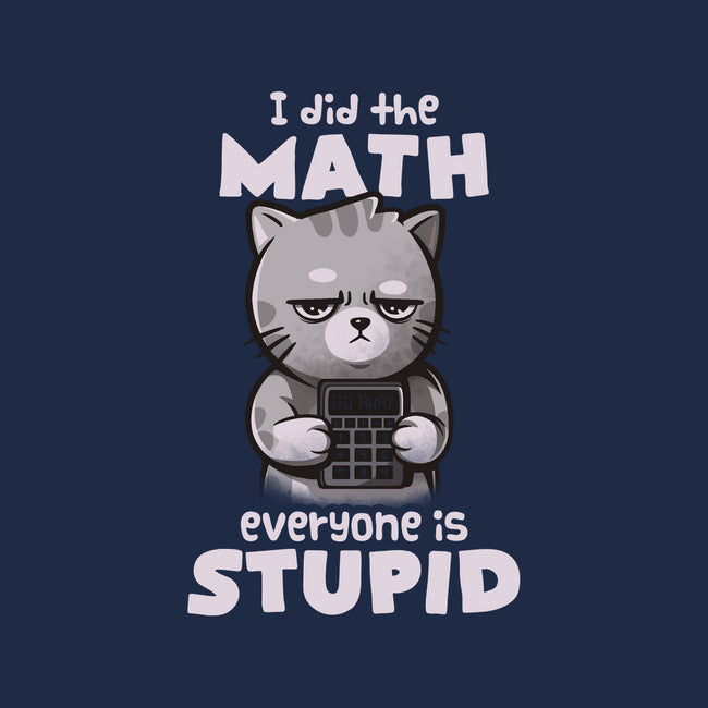 Math Cat-mens basic tee-eduely