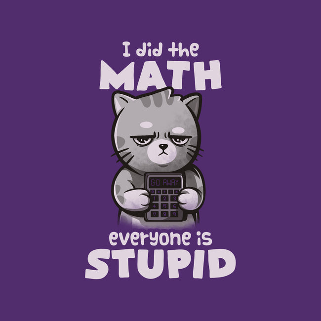 Math Cat-mens basic tee-eduely