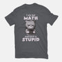 Math Cat-mens basic tee-eduely
