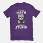Math Cat-mens basic tee-eduely