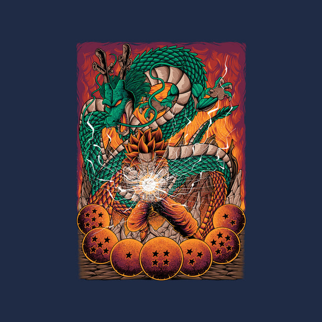 Goku X Shenlong-mens premium tee-alanside