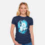 Water Unicorn-womens fitted tee-Vallina84