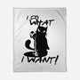 I Do What I Want-none fleece blanket-fanfabio