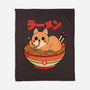 Ramen Cat-none fleece blanket-Douglasstencil