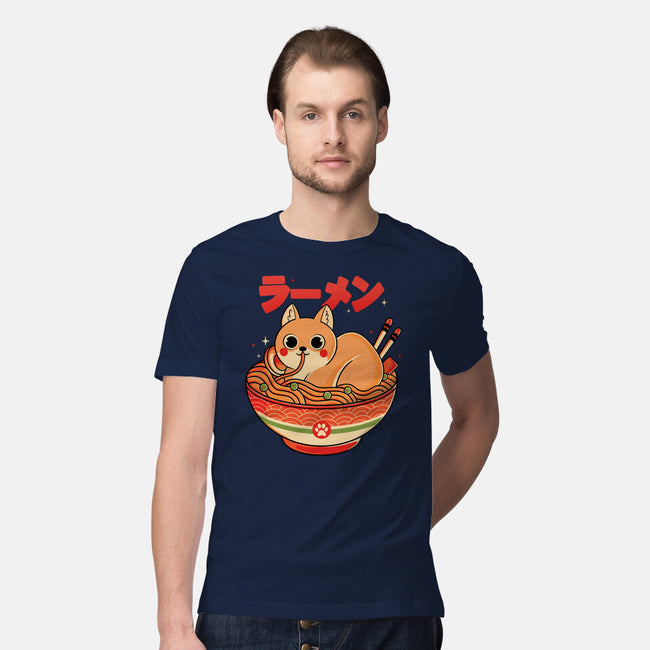 Ramen Cat-mens premium tee-Douglasstencil