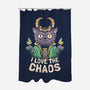 I Love The Chaos-none polyester shower curtain-eduely