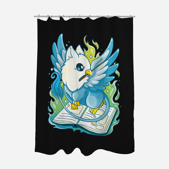 Magic Griffin-none polyester shower curtain-Vallina84