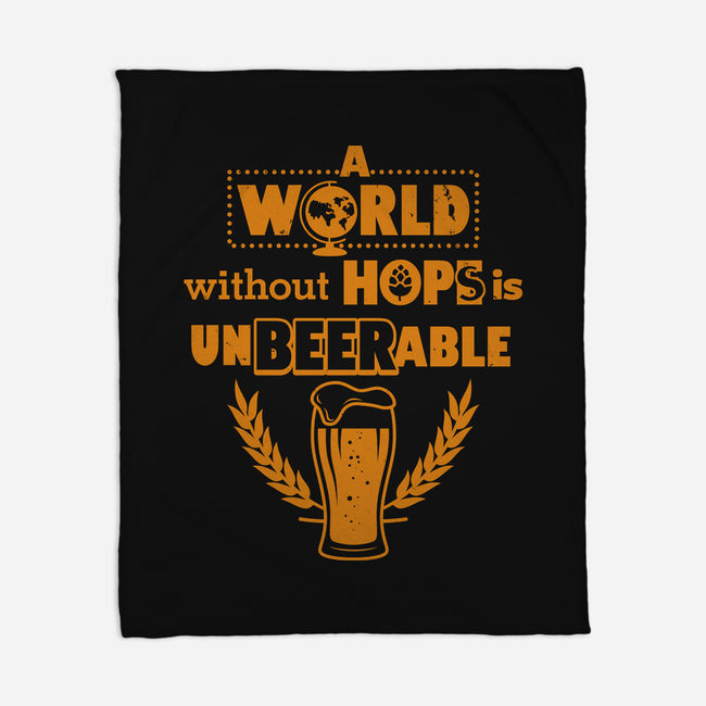 A World Without Hops-none fleece blanket-Boggs Nicolas