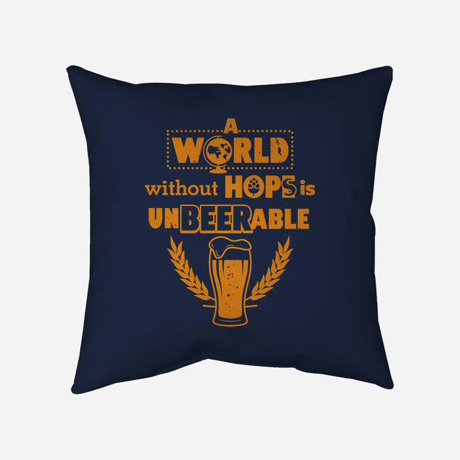 A World Without Hops-none removable cover w insert throw pillow-Boggs Nicolas