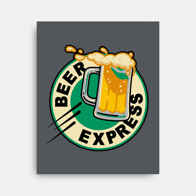 Beer Express-none stretched canvas-Getsousa!