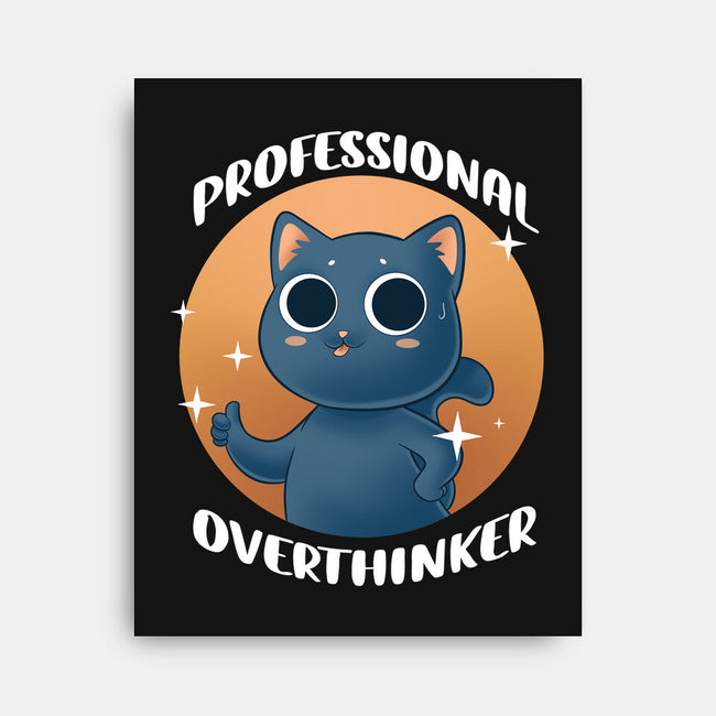 Professional Overthinker-none stretched canvas-FunkVampire