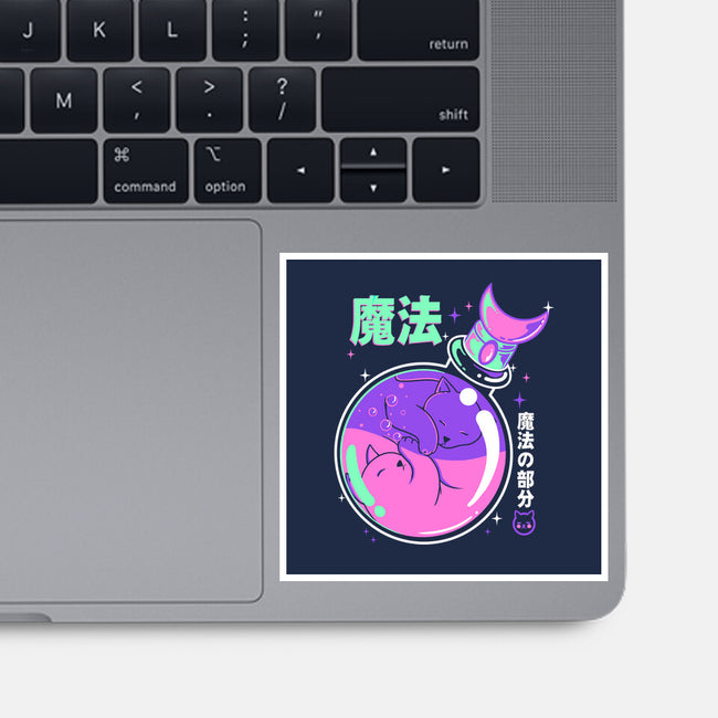 Poison Magicat-none glossy sticker-Douglasstencil