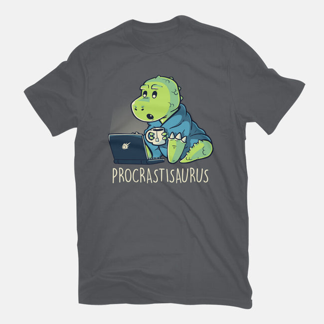 Procrastisaurus-womens fitted tee-koalastudio