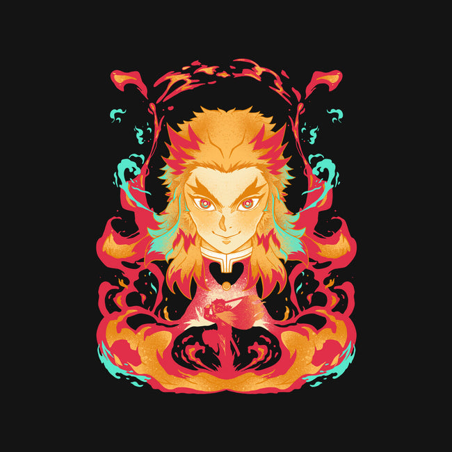 Heart Of Fire-none polyester shower curtain-RamenBoy