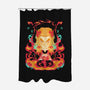 Heart Of Fire-none polyester shower curtain-RamenBoy