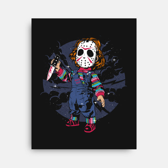 Retro Chucky-none stretched canvas-ElMattew