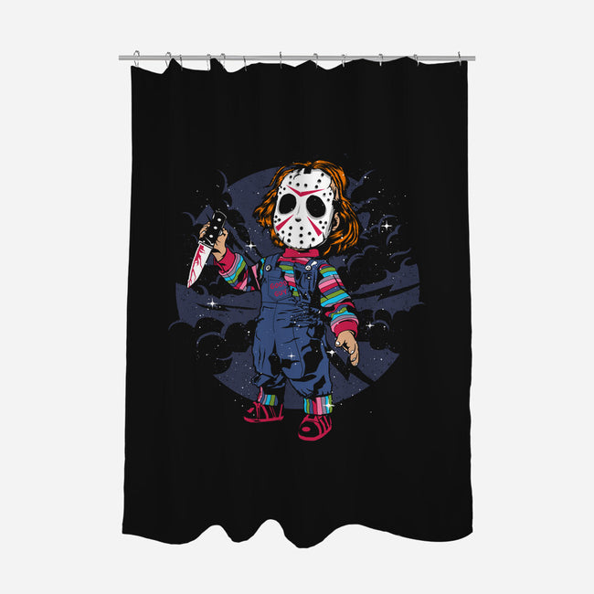 Retro Chucky-none polyester shower curtain-ElMattew