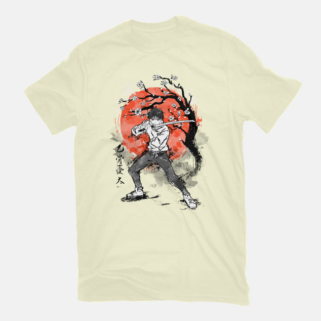 Okkotsu At Sakura Tree-mens basic tee-IKILO