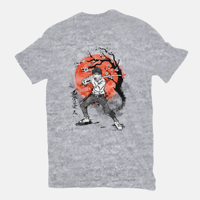 Okkotsu At Sakura Tree-mens basic tee-IKILO