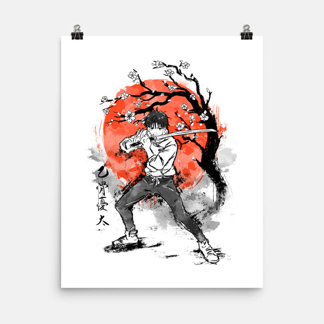 Okkotsu At Sakura Tree-none matte poster-IKILO
