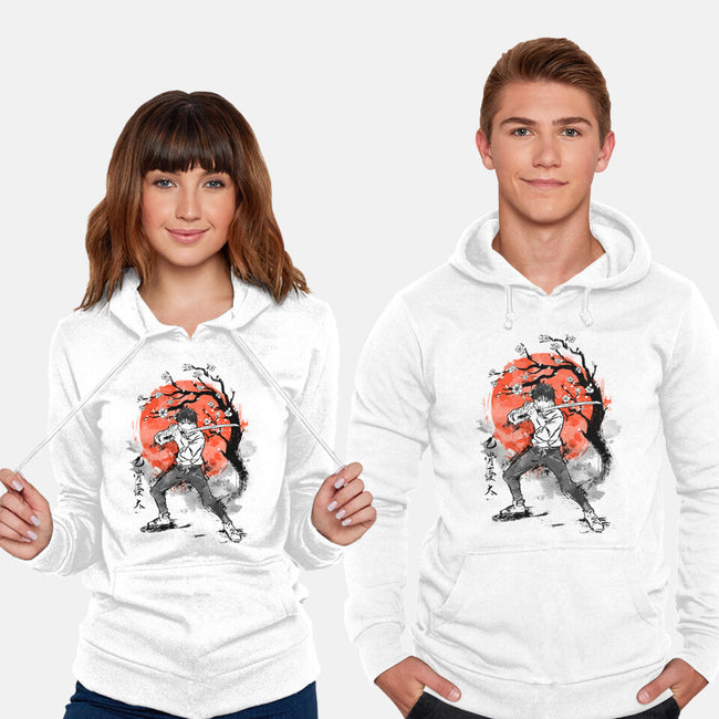 Okkotsu At Sakura Tree-unisex pullover sweatshirt-IKILO