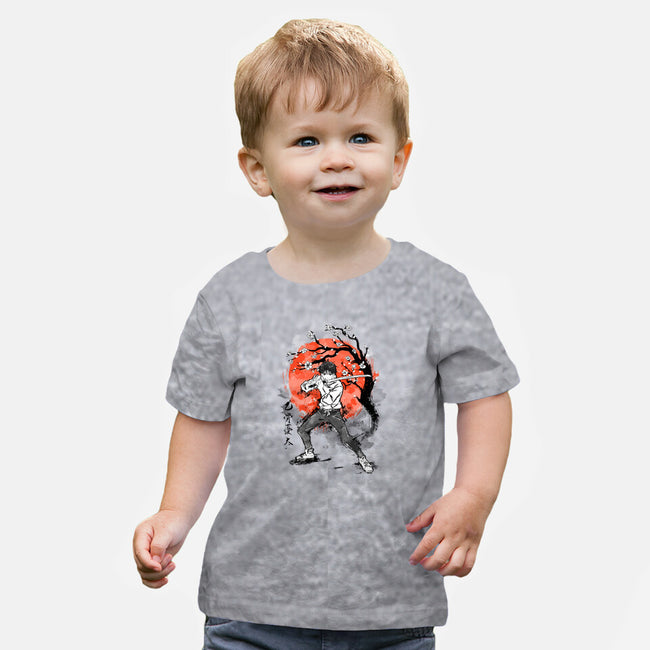 Okkotsu At Sakura Tree-baby basic tee-IKILO