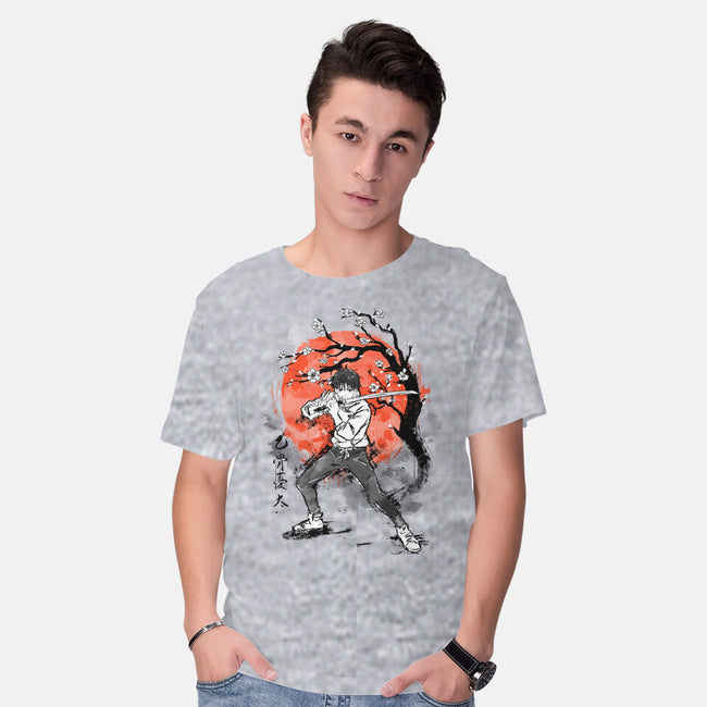 Okkotsu At Sakura Tree-mens basic tee-IKILO
